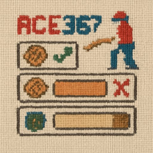 ace367 কুকি সেটিংস প্যানেল